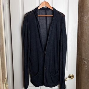 Lightweight Steel Navy Blue - Knit Blazer